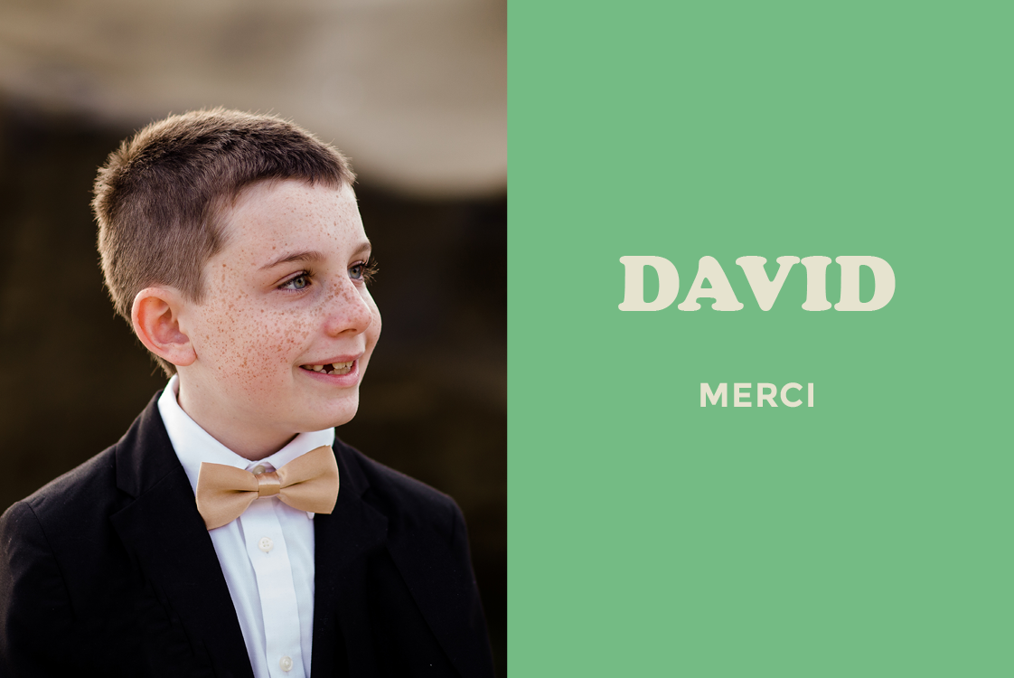 Carte de remerciement — Communion rétro