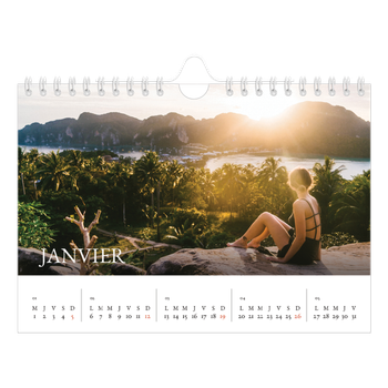 Calendrier photo A5 — Superposition classique