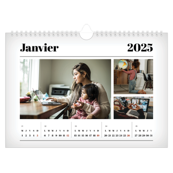 Calendrier photo A4 — Une de magazine