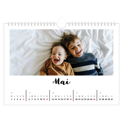 Calendrier photo A4 — Fait Main [couverture]