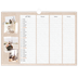 Calendrier photo A3 — Agenda kraft - Famille de 3 [Avril]