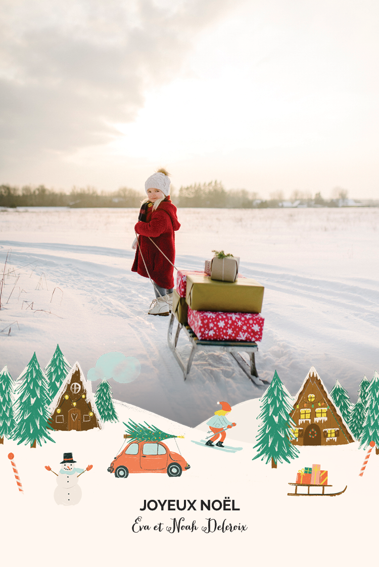 Faire-part & Cartes — Paysage enneigé