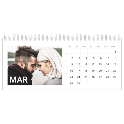 Calendrier de bureau — Grand mois [Mars]