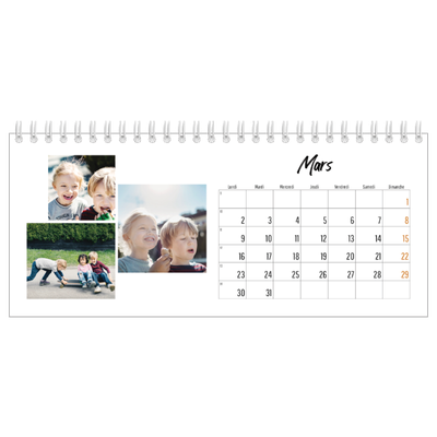 Calendrier de bureau — Journal Intime [Mars]