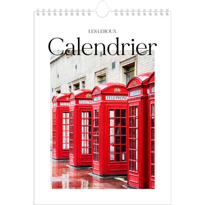 Calendrier photo A4 (20 x 30 cm) — Mon carnet de voyage [couverture]