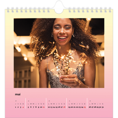 Calendriers annuels carré — Dégradé pastel [couverture]