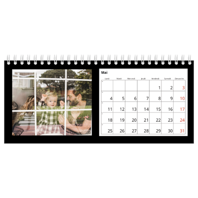 Calendrier de bureau — Bodures noires [couverture]