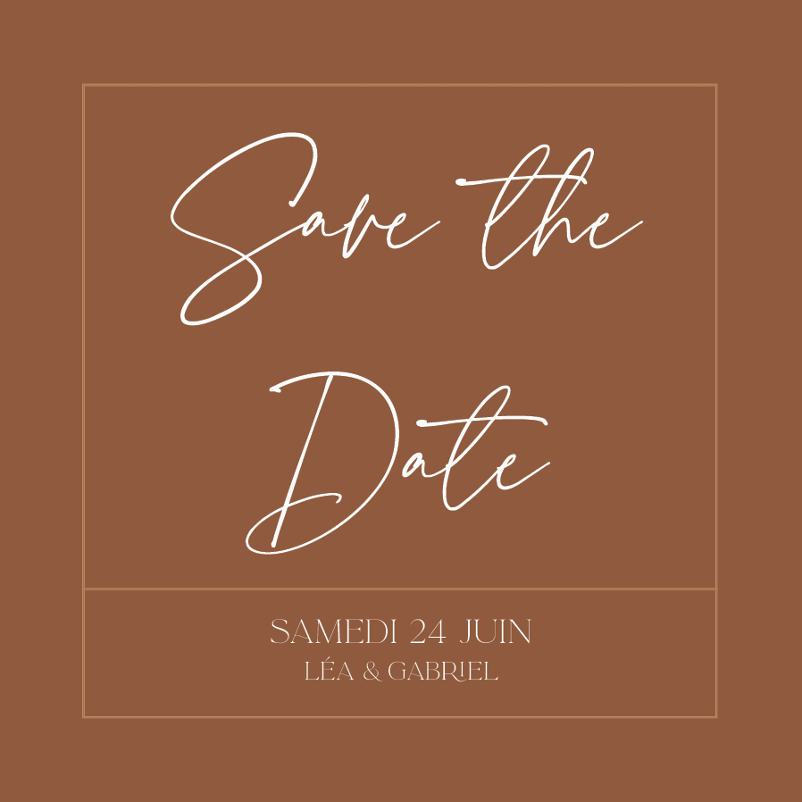 Save the date — Terre à terre