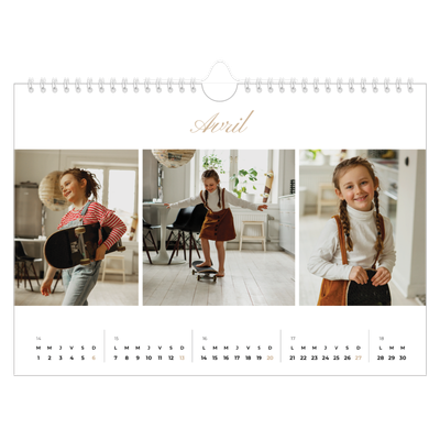 Calendrier photo A4 — Diaporama [Avril]