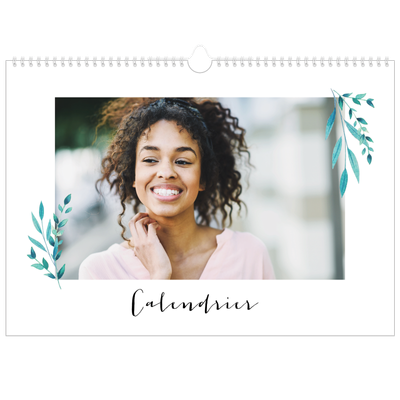 Calendrier photo A3 — Ornements aquarelle [couverture]