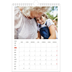Calendrier photo A4 (20 x 30 cm) — Accent rouge [Mars]