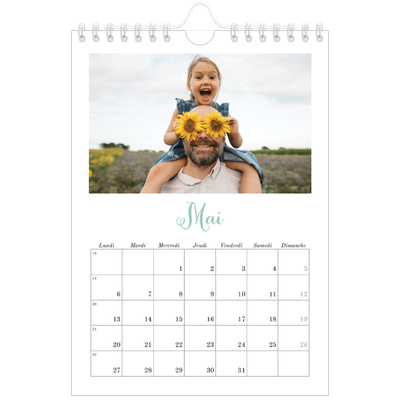 Calendrier photo A5 — Bienvenu au monde [couverture]