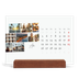 Calendrier de bureau support bois - paysage   — Escapade citadine [Avril]