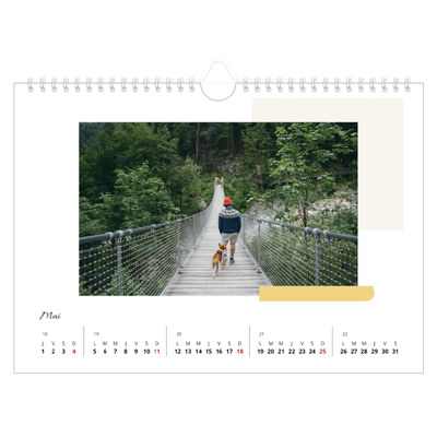 Calendrier photo A4 — Tons neutres [couverture]