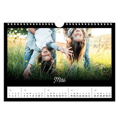 Calendrier photo A4 — Diapositive [couverture]