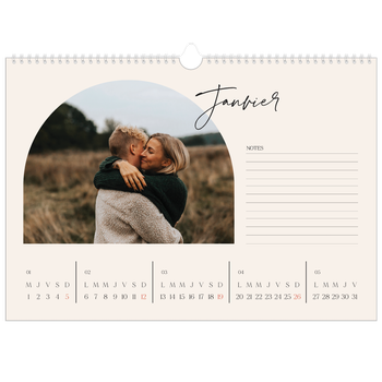 Calendrier photo A3 — Arche de souvenirs