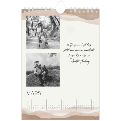Calendrier photo A5 — Citations inspirantes [Mars]