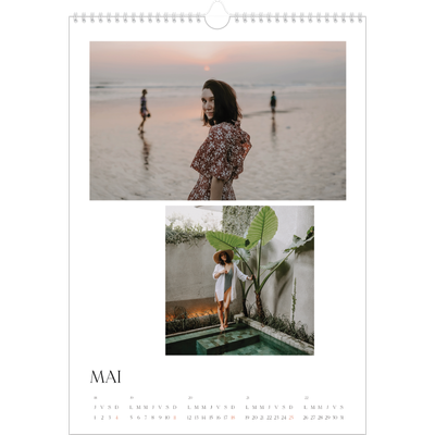 A3 Calendrier annuel — Surf & couchers de soleil [couverture]