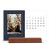 Calendrier de bureau support bois - paysage   — Bleu de Prusse [Avril]