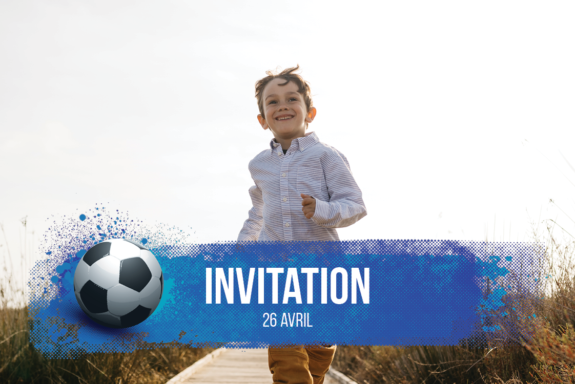 Cartons d'invitation — Fan de foot