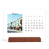 Calendrier de bureau support bois - paysage   — Mon carnet de voyage [Mars]