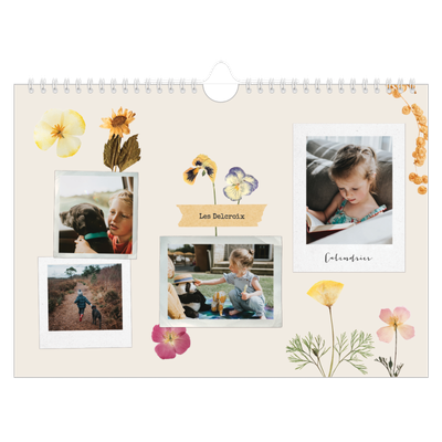 Calendrier photo A4 — Scrapbook vintage [couverture]