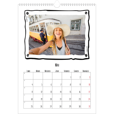 A3 Calendrier annuel — Instants d'album photo [couverture]