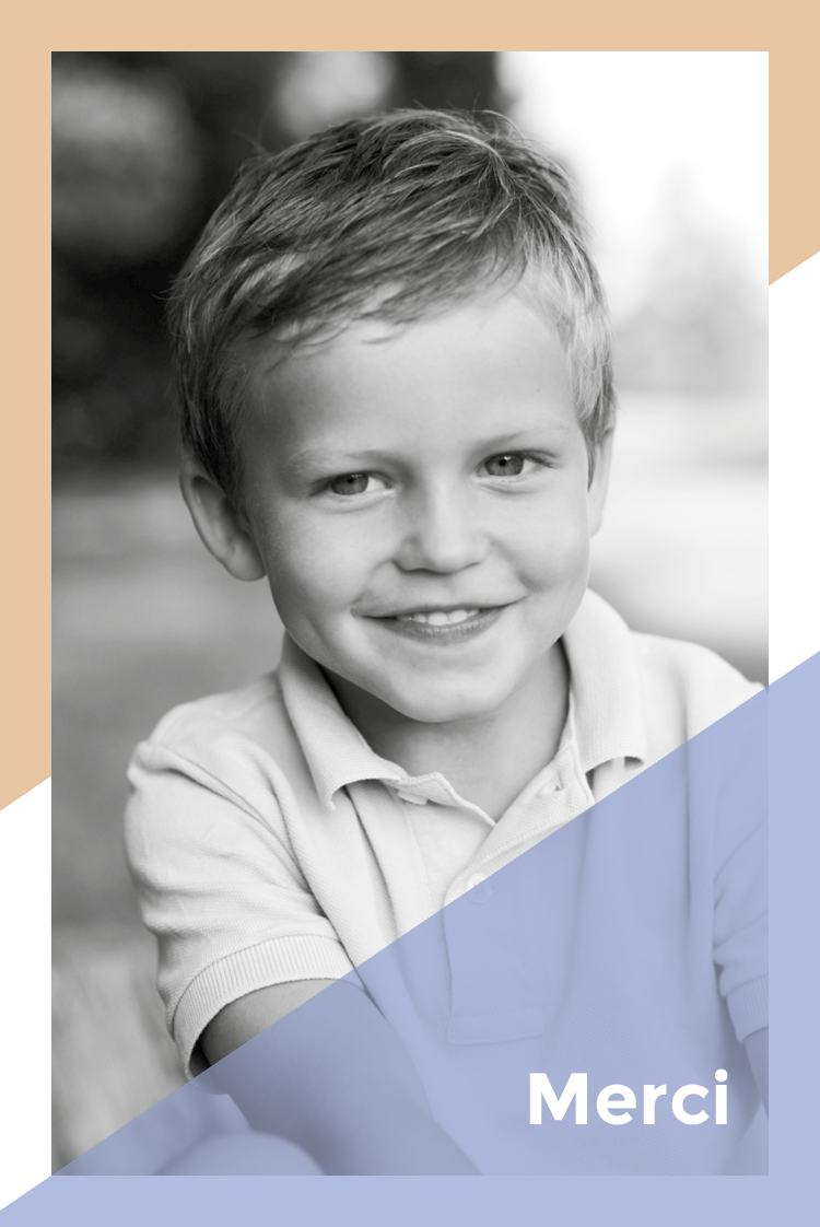 Carte de remerciement — Filtre bi-couleur