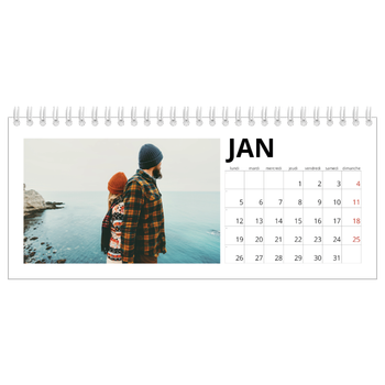 Calendrier de bureau — Espace blanc