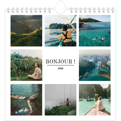 Calendriers annuels carré — Diaporama symétrique [couverture]