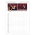Calendrier familial A4 — Agenda simple - Famille de 4 [Avril]