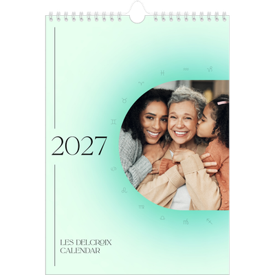 A3 Calendrier annuel — Dégradé astrologique [couverture]