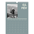 Calendrier photo A4 (20 x 30 cm) — Contemporain audacieux [Février]