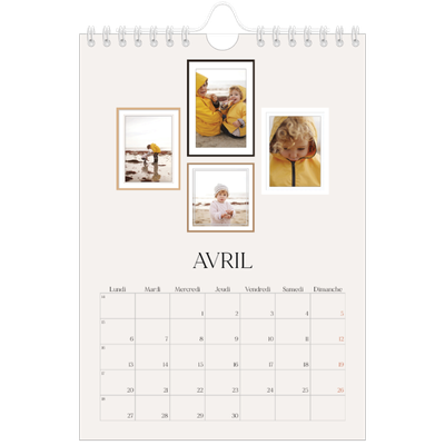 Calendrier photo A5 — Galerie de mur photo [Avril]