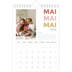 Calendrier photo A5 — Lettrage coloré [couverture]