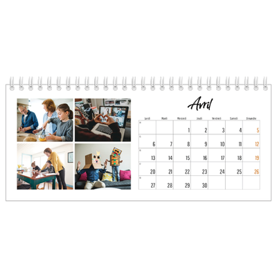 Calendrier de bureau — Journal Intime [Avril]