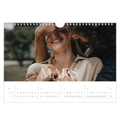 Calendrier photo A4 — Plus grand que la vie [Mars]