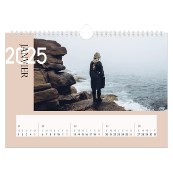 Calendrier photo A4 — Superposition