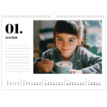 Calendrier photo A3 — Sérif et moments