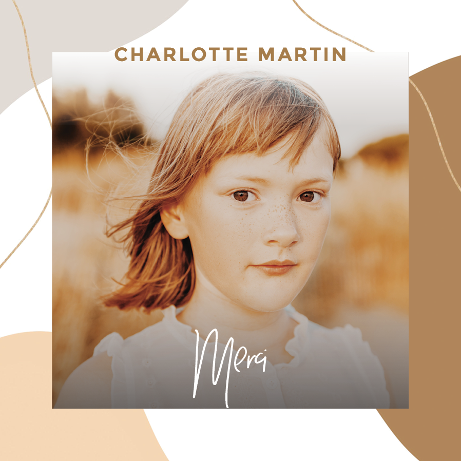 Carte de remerciement — Terre d'ocre