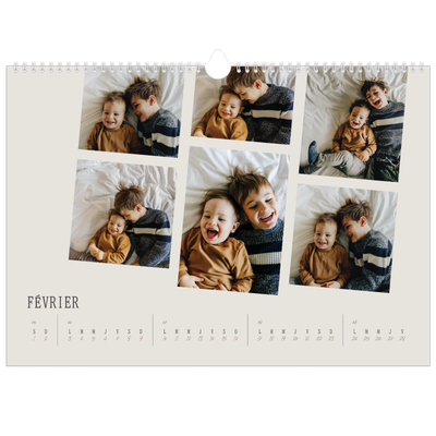 Calendrier photo A3 — Souvenirs en mouvement [Février]