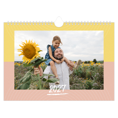 Calendrier photo A4 — Papier peint acidulé [couverture]