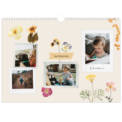 Calendrier photo A3 — Scrapbook vintage [couverture]
