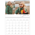 Calendrier photo A4 double (30 x 40 cm) — Instantanés et calligraphie [Janvier]