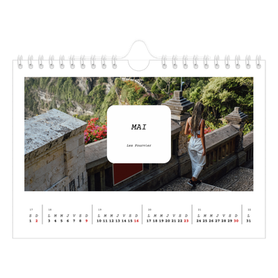 Calendrier photo A5 — Toute l'histoire [Mai]