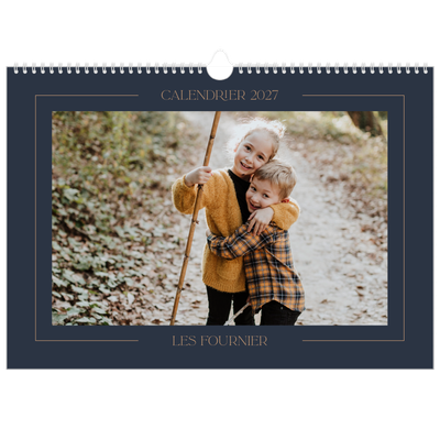Calendrier photo A3 — Bleu de Prusse [couverture]