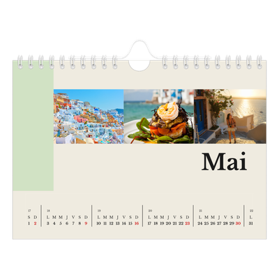 Calendrier photo A5 — Vues du monde [Mai]