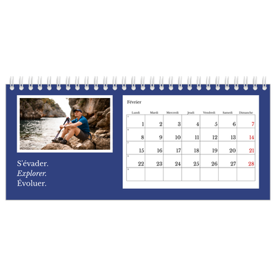 Calendrier de bureau — Terre éditoriale [Février]