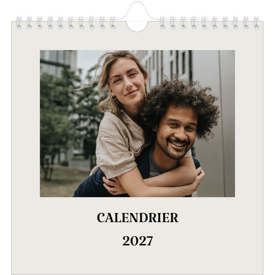 Calendriers annuels carré — Ivoire simple [couverture]