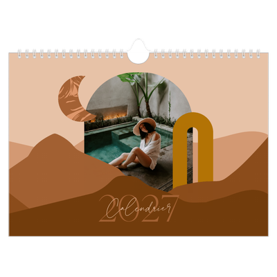Calendrier photo A4 — Montagnes aux tons neutres [couverture]